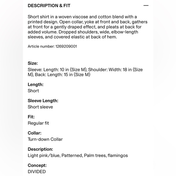 H&M Blue and Pink Palm Print Set - Picture 6 of 7